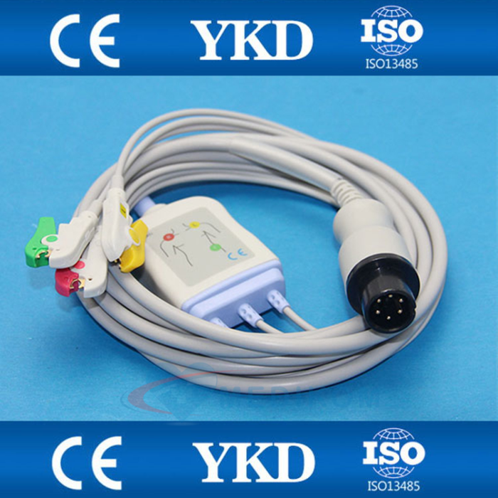 Kabel EKG Mindray, Goldway, Edan, Zoll Goldway kompletny 3-odpr.