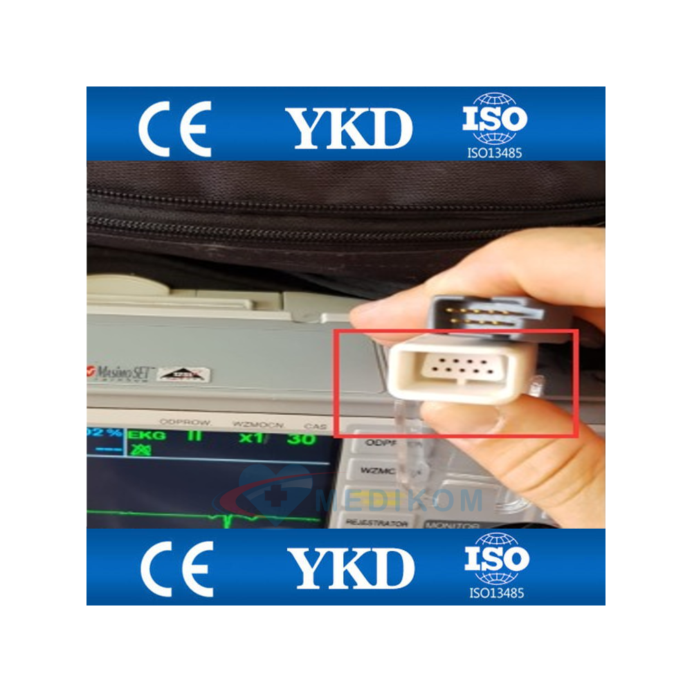 Adapter - przewód przedłużający czujnika saturacji SpO2 Defibrylatory Defibrylator Zoll M, E, R, series masimo set