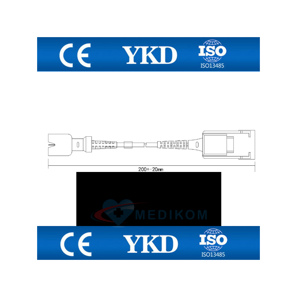Adapter - przewód przedłużający czujnika saturacji SpO2 Defibrylatory Defibrylator Zoll M, E, R, series masimo set