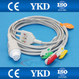 Kable Datex - Ohmeda kompletny EKG 3-odpr.  S/5 Compact S5, Cardiocap