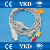 Kable Datex - Ohmeda kompletny EKG 3-odpr.  S/5 Compact S5, Cardiocap