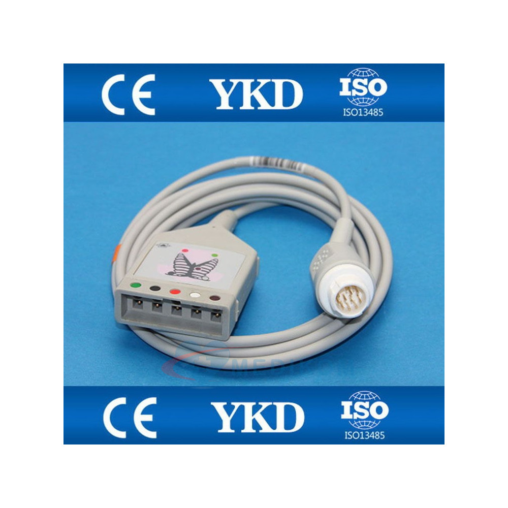 Kabel Philips, HP, Nihon Kohden, Siemens, Welch Allyn, Solaris, NewTech połączeniowy kabel połączeniowy EKG (5-odpr.)