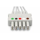 Kabel 5 odprowadzeniowy, klamra, typ HP kompatybilny z kardiomonitorami Philips, HP, Nihon Kohden i Welch Allyn.