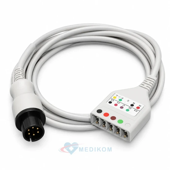 Kabel główny EKG rozłączny AAMI na 5 odprowadzeń