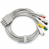 Kabel EKG 5-odprowadzeniowy kompatybilny z kardiomonitorami i defibrylatorami Mindray, Edan, Drager, Goldway, Zoll, Philips, Nih