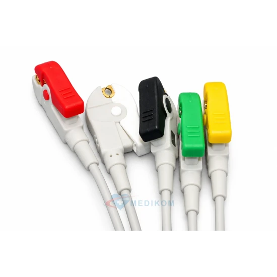 Kabel EKG 5-odprowadzeniowy kompatybilny z kardiomonitorami i defibrylatorami Mindray, Edan, Drager, Goldway, Zoll, Philips, Nih