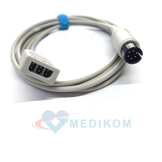 Kabel główny EKG rozłączny AAMI na 3 odprowadzeń kompatybilny z kardiomonitorami i defibrylatorami Mindray, Edan, Drager, Goldwa