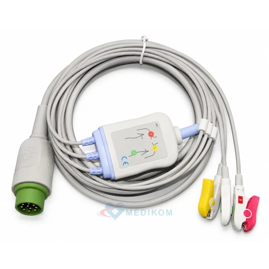 Kabel EKG kompletny 5-odprowadzeń EDAN, Mindray iMEC8  iMEC10  IMEC12  iMEC15, BeneView T5 T6 T8 T9