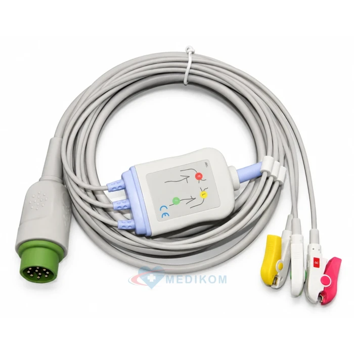 Kabel EKG kompletny 5-odprowadzeń EDAN, Mindray iMEC8  iMEC10  IMEC12  iMEC15, BeneView T5 T6 T8 T9