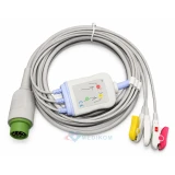 Kabel EKG kompletny 5-odprowadzeń EDAN, Mindray iMEC8  iMEC10  IMEC12  iMEC15, BeneView T5 T6 T8 T9